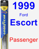 Passenger Wiper Blade for 1999 Ford Escort - Hybrid