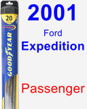 Passenger Wiper Blade for 2001 Ford Expedition - Hybrid