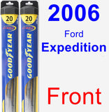 Front Wiper Blade Pack for 2006 Ford Expedition - Hybrid