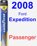 Passenger Wiper Blade for 2008 Ford Expedition - Hybrid