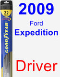 Driver Wiper Blade for 2009 Ford Expedition - Hybrid