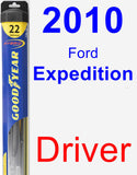 Driver Wiper Blade for 2010 Ford Expedition - Hybrid