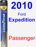 Passenger Wiper Blade for 2010 Ford Expedition - Hybrid