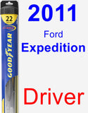 Driver Wiper Blade for 2011 Ford Expedition - Hybrid