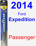 Passenger Wiper Blade for 2014 Ford Expedition - Hybrid