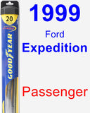 Passenger Wiper Blade for 1999 Ford Expedition - Hybrid