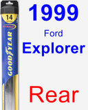 Rear Wiper Blade for 1999 Ford Explorer - Hybrid