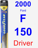 Driver Wiper Blade for 2000 Ford F-150 - Hybrid