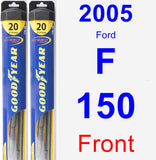 Front Wiper Blade Pack for 2005 Ford F-150 - Hybrid