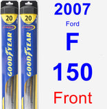 Front Wiper Blade Pack for 2007 Ford F-150 - Hybrid