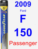 Passenger Wiper Blade for 2009 Ford F-150 - Hybrid