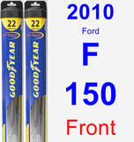 Front Wiper Blade Pack for 2010 Ford F-150 - Hybrid