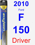 Driver Wiper Blade for 2010 Ford F-150 - Hybrid