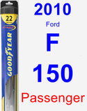 Passenger Wiper Blade for 2010 Ford F-150 - Hybrid