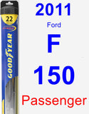 Passenger Wiper Blade for 2011 Ford F-150 - Hybrid