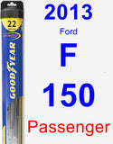 Passenger Wiper Blade for 2013 Ford F-150 - Hybrid