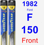 Front Wiper Blade Pack for 1982 Ford F-150 - Hybrid