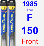 Front Wiper Blade Pack for 1985 Ford F-150 - Hybrid