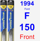 Front Wiper Blade Pack for 1994 Ford F-150 - Hybrid