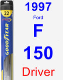 Driver Wiper Blade for 1997 Ford F-150 - Hybrid