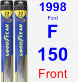 Front Wiper Blade Pack for 1998 Ford F-150 - Hybrid