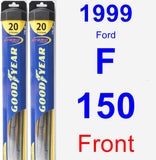 Front Wiper Blade Pack for 1999 Ford F-150 - Hybrid