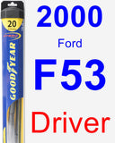 Driver Wiper Blade for 2000 Ford F53 - Hybrid