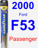 Passenger Wiper Blade for 2000 Ford F53 - Hybrid