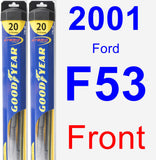 Front Wiper Blade Pack for 2001 Ford F53 - Hybrid