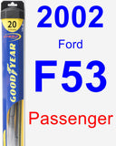 Passenger Wiper Blade for 2002 Ford F53 - Hybrid