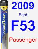 Passenger Wiper Blade for 2009 Ford F53 - Hybrid