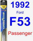 Passenger Wiper Blade for 1992 Ford F53 - Hybrid