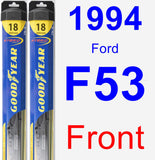 Front Wiper Blade Pack for 1994 Ford F53 - Hybrid