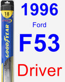 Driver Wiper Blade for 1996 Ford F53 - Hybrid