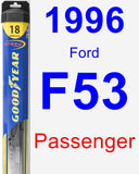 Passenger Wiper Blade for 1996 Ford F53 - Hybrid