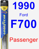 Passenger Wiper Blade for 1990 Ford F700 - Hybrid