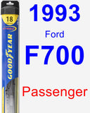 Passenger Wiper Blade for 1993 Ford F700 - Hybrid