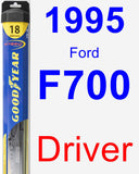 Driver Wiper Blade for 1995 Ford F700 - Hybrid