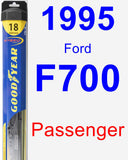 Passenger Wiper Blade for 1995 Ford F700 - Hybrid