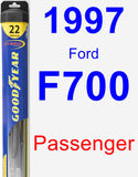 Passenger Wiper Blade for 1997 Ford F700 - Hybrid