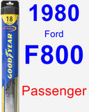 Passenger Wiper Blade for 1980 Ford F800 - Hybrid