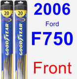 Front Wiper Blade Pack for 2006 Ford F750 - Hybrid