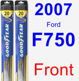 Front Wiper Blade Pack for 2007 Ford F750 - Hybrid