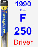 Driver Wiper Blade for 1990 Ford F-250 - Hybrid