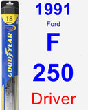 Driver Wiper Blade for 1991 Ford F-250 - Hybrid