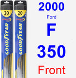 Front Wiper Blade Pack for 2000 Ford F-350 - Hybrid