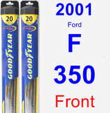 Front Wiper Blade Pack for 2001 Ford F-350 - Hybrid