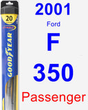 Passenger Wiper Blade for 2001 Ford F-350 - Hybrid