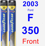 Front Wiper Blade Pack for 2003 Ford F-350 - Hybrid