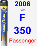 Passenger Wiper Blade for 2006 Ford F-350 - Hybrid